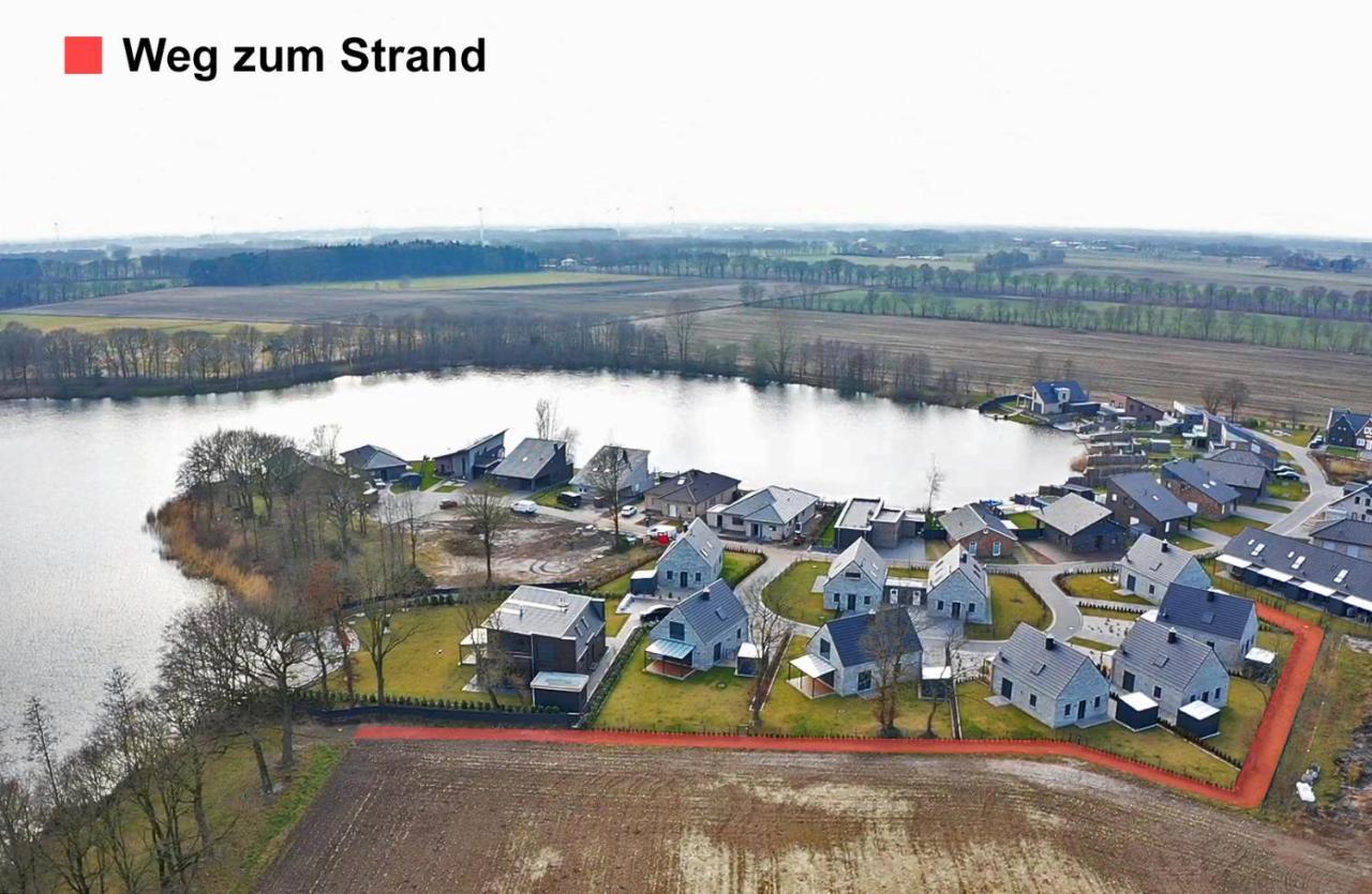 Ferienhaus Seeblick Am Harkebruegger See Mit Sauna Und Kamin Barssel  ภายนอก รูปภาพ